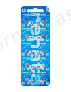 Tira de 10 Pilas de Botón 315 (SR716SW) 2