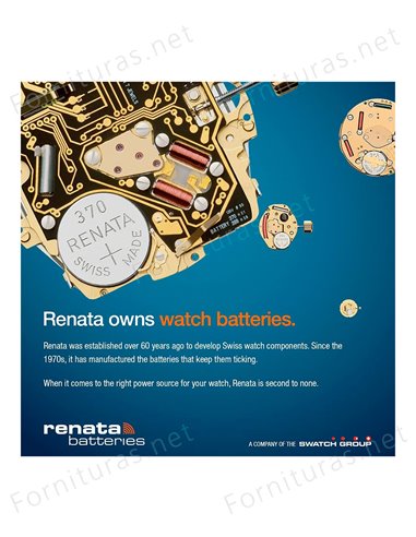 Tira de 10 Pilas de Botón 362 (SR721SW)