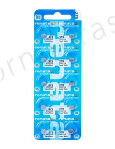 Tira de 10 Pilas de Botón 379 (SR521SW) 2