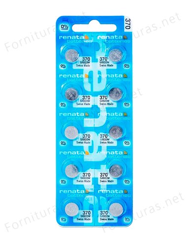 Tira de 10 Pilas de Botón 370 (SR920W)
