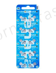 Tira de 10 Pilas de Botón 364 (SR621SW) 2
