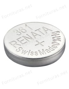 Tira de 10 Pilas de Botón 361 (SR721W)