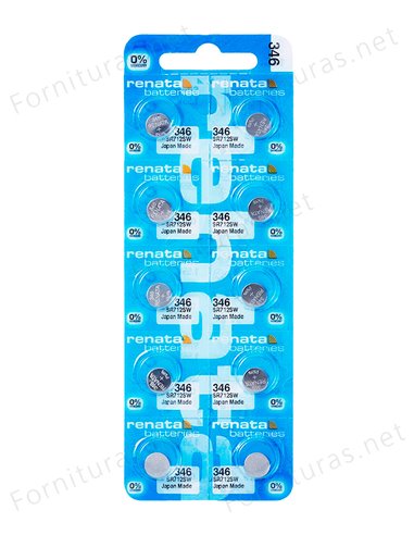 Tira de 10 Pilas de Botón 346 (SR712SW)