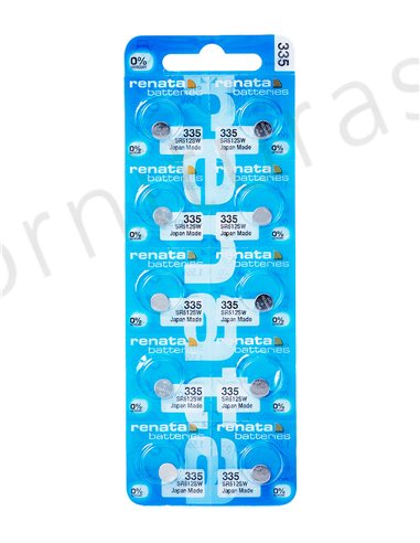 Tira de 10 Pilas de Botón 335 (SR512SW)